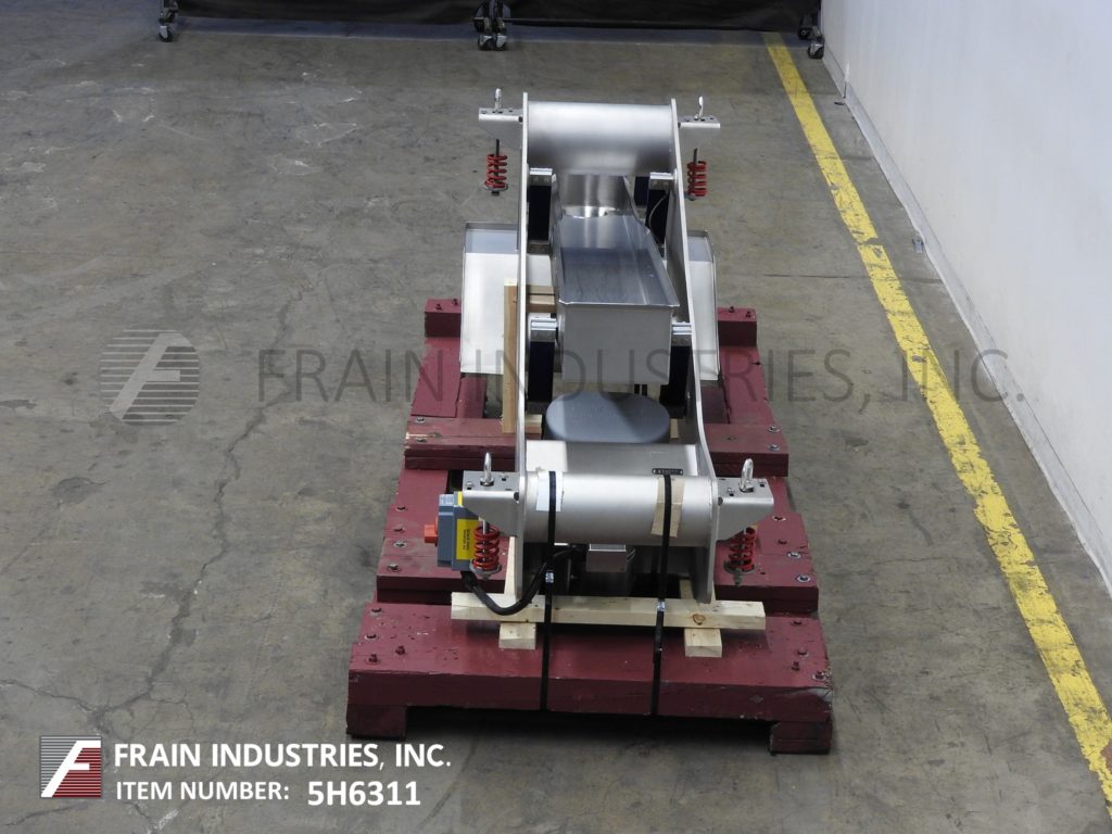 10" wide x 7' long, Key Technology #ISO-FLO Stainless Steel vibratory trough style conveyor, 6" dia. - Image 3