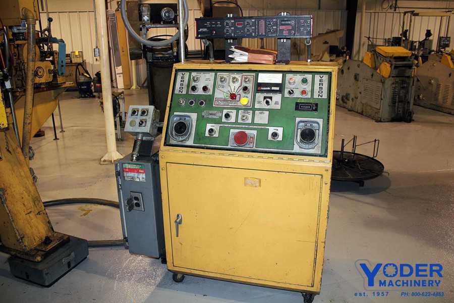 250 Ton, Verson #HS2-250-54-30T, straight side double crank press, 4" stroke, 18" Shut Height, air clutch & - Image 5