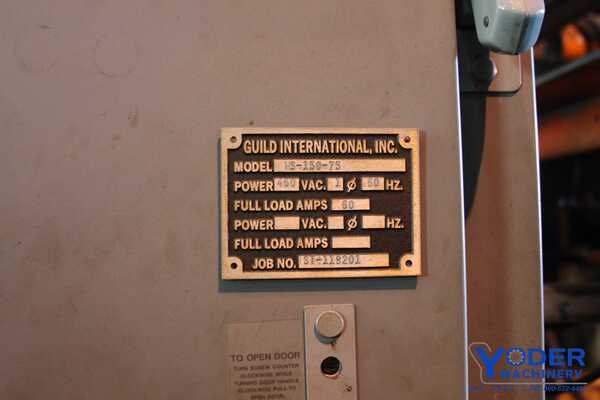 18" -72" x .025" -.120" Guild #WS-150-75, shear end welder, Miller Sycrowave 350, #65459 - Image 10