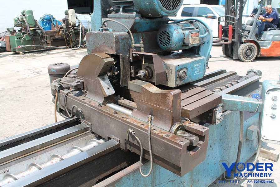 Giddings & Lewis #MC milling & facing centering machine, 140" between spindles, #64192 - Image 5