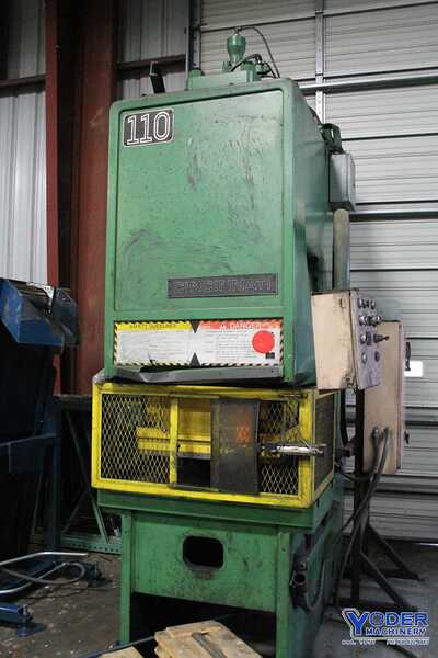 110 Ton, Cincinnati #110-OBS, hydraulic press, 10" stroke, 42" x27" bolster plate, 1981, #65957 - Image 7