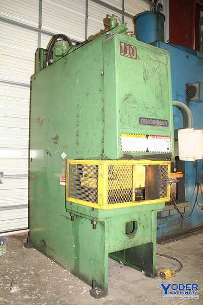110 Ton, Cincinnati #110-OBS, hydraulic press, 10" stroke, 42" x27" bolster plate, 1981, #65957 - Image 8