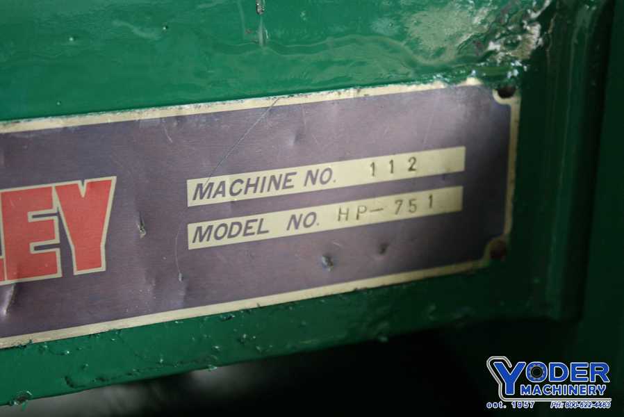 4-3/4" Harley #HP751, receding die head pipe threader, 3-jaw chucks, coolant, 5 HP, 1978, #66316 - Image 10