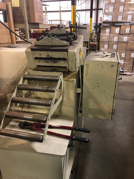 60 Ton, Johnson #60, 3" stroke, 10-75 SPM, Wintress, 12" servo feed line, 22" x32" bed - Image 8