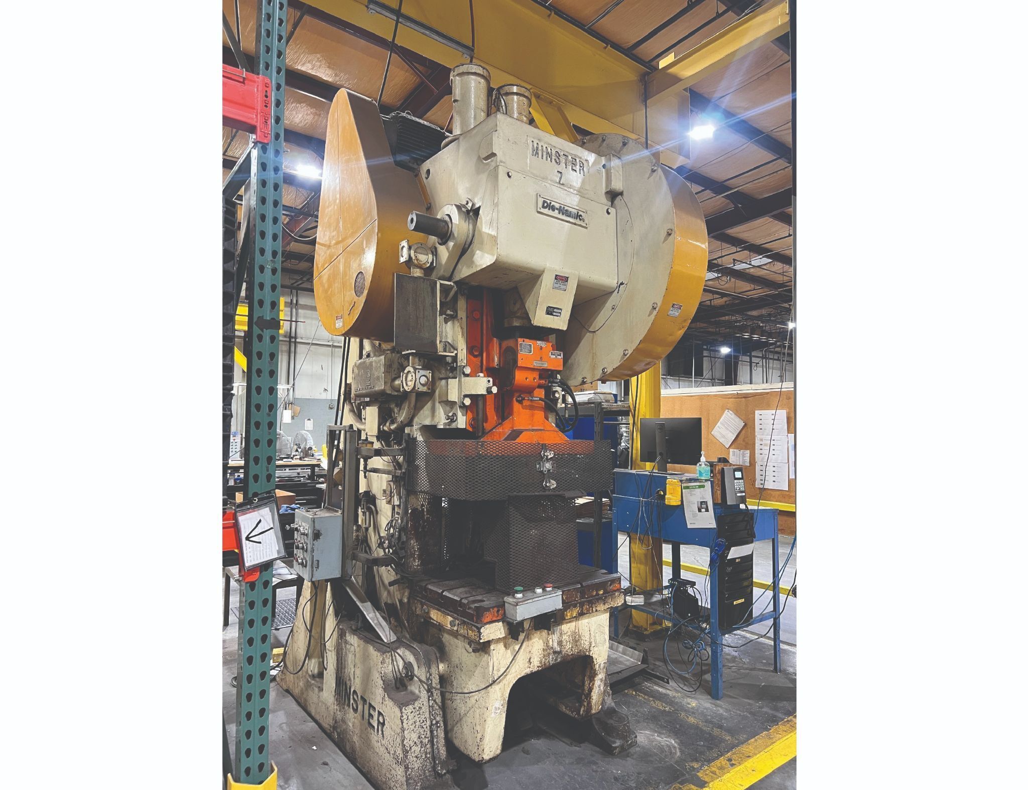 75 Ton, Minster #7, Die-Namic geared OBI press, 6" stroke, 21" Shut Height, 3.75" adj., Cieco PCI-100, air - Image 1