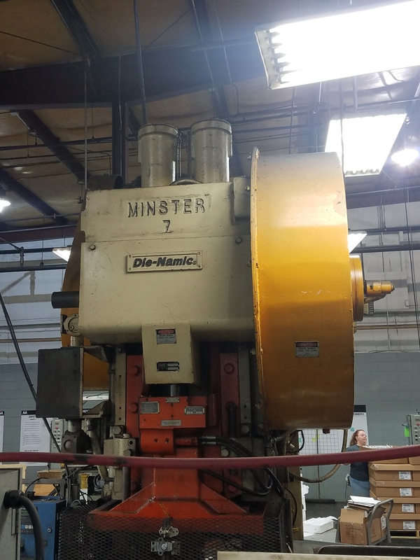 75 Ton, Minster #7, Die-Namic geared OBI press, 6" stroke, 21" Shut Height, 3.75" adj., Cieco PCI-100, air - Image 7