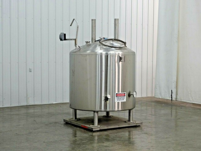 250 gallon Trinity air insulated jacketed tank with scale, 304 Stainless Steel, 48" inner dimensions, 39" - Image 6