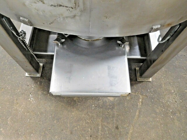 200 gallon Stainless Steel bottom agitated feeder tank, 44-1/2" inside diameter, 48" inside height, 6" - Image 6