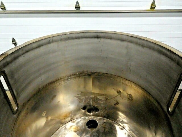 200 gallon Stainless Steel bottom agitated feeder tank, 44-1/2" inside diameter, 48" inside height, 6" - Image 9