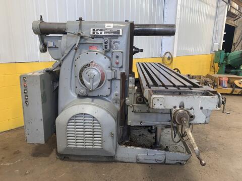 Kearney & Trecker #550TF-20, 50" long, 16" cross, 18" knee, 21" throat, #50NS, power draw bar, #12200 - Image 4