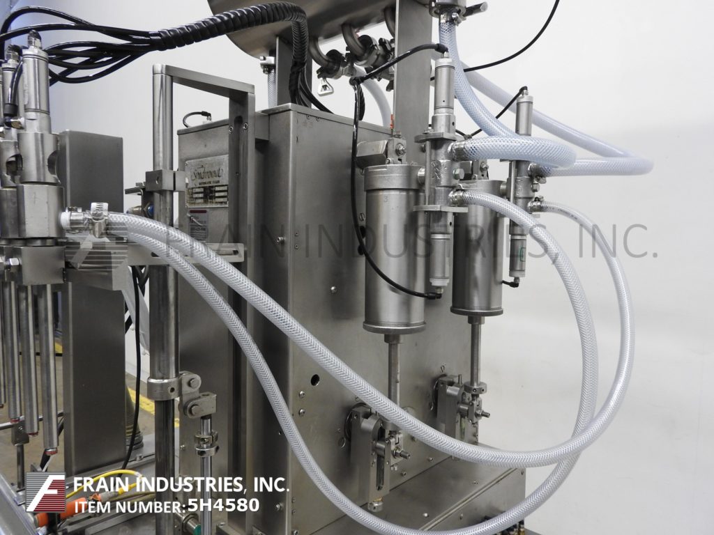 Filamatic #DAB-32-4, heavy duty, (4) head, inline, Stainless Steel piston filler, Allen Bradley PLC with - Image 2