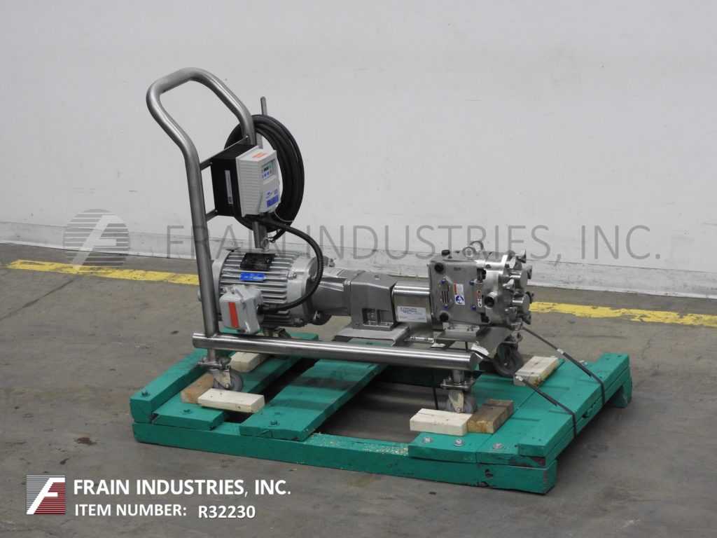 1-36 GPM @ 200 psi, Waukesha #30, positive displacement pump, 316 Stainless Steel, clockwise or counter - Image 1