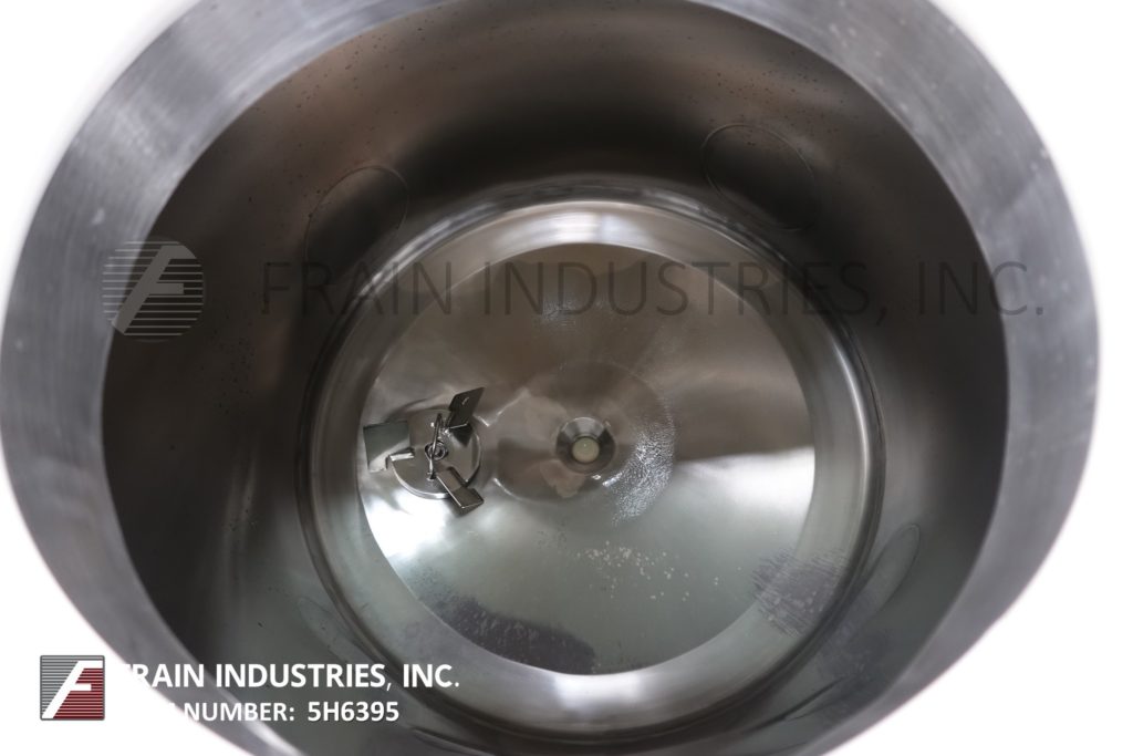 Lee #150DBT, 316 Stainless Steel tank, 36" dia x 40" deep with a 36" straight wall, clamp down cover, bottom - Image 2