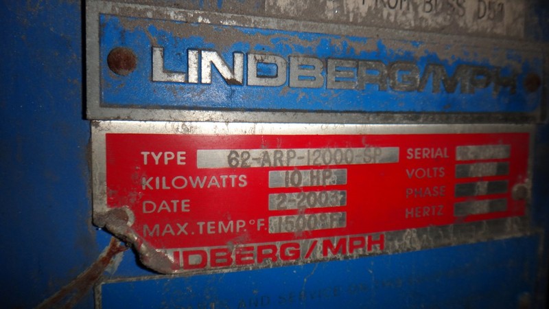 Lindberg /MPH #82-NRP-12000-SP, Aluminum Reverberatory furnace, 99000 lb., 15000°F, 2003 - Image 8
