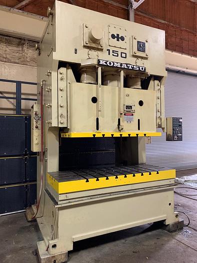 165 Ton, Komatsu #OBW150-2, 7.87" stroke, 18.11" Shut Height, 3.94" adj., 35-65 SPM, 78.7" x29.9" bed - Image 1