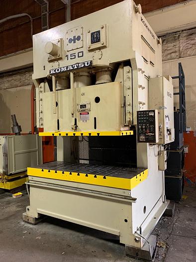 165 Ton, Komatsu #OBW150-2, 7.87" stroke, 18.11" Shut Height, 3.94" adj., 35-65 SPM, 78.7" x29.9" bed - Image 2