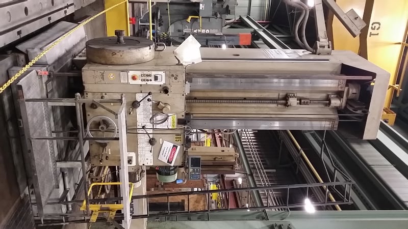 5" Union #BFP130/6, floor type horizontal boring mill, rapid traverse, facing head, pendant Control, digital - Image 4
