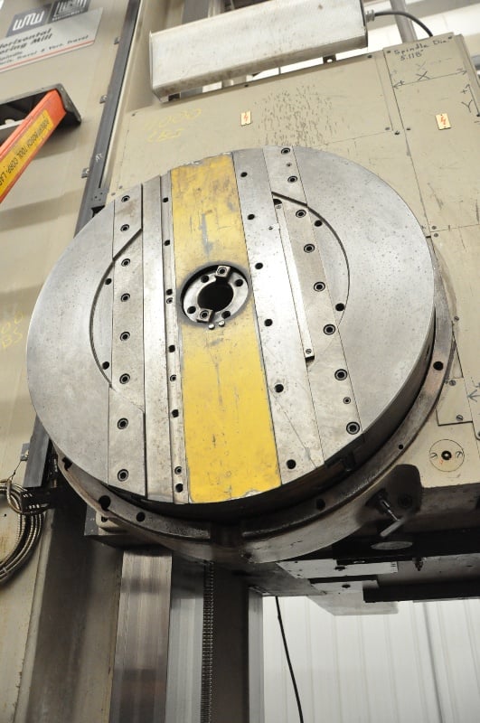 5" Union #BFP130/6, floor type horizontal boring mill, rapid traverse, facing head, pendant Control, digital - Image 6