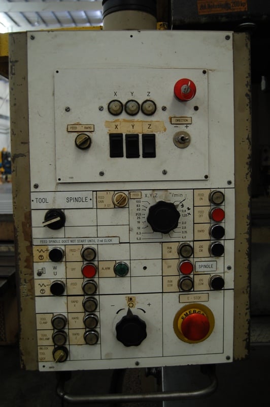 5" Union #BFP130/6, floor type horizontal boring mill, rapid traverse, facing head, pendant Control, digital - Image 7