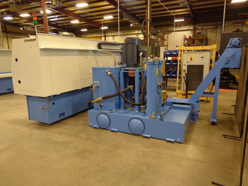 DeHoff #G560-DR2, gun barrel drilling + reaming machine, 2 spindle, 17-50 caliber, 48" barrel length, new - Image 6