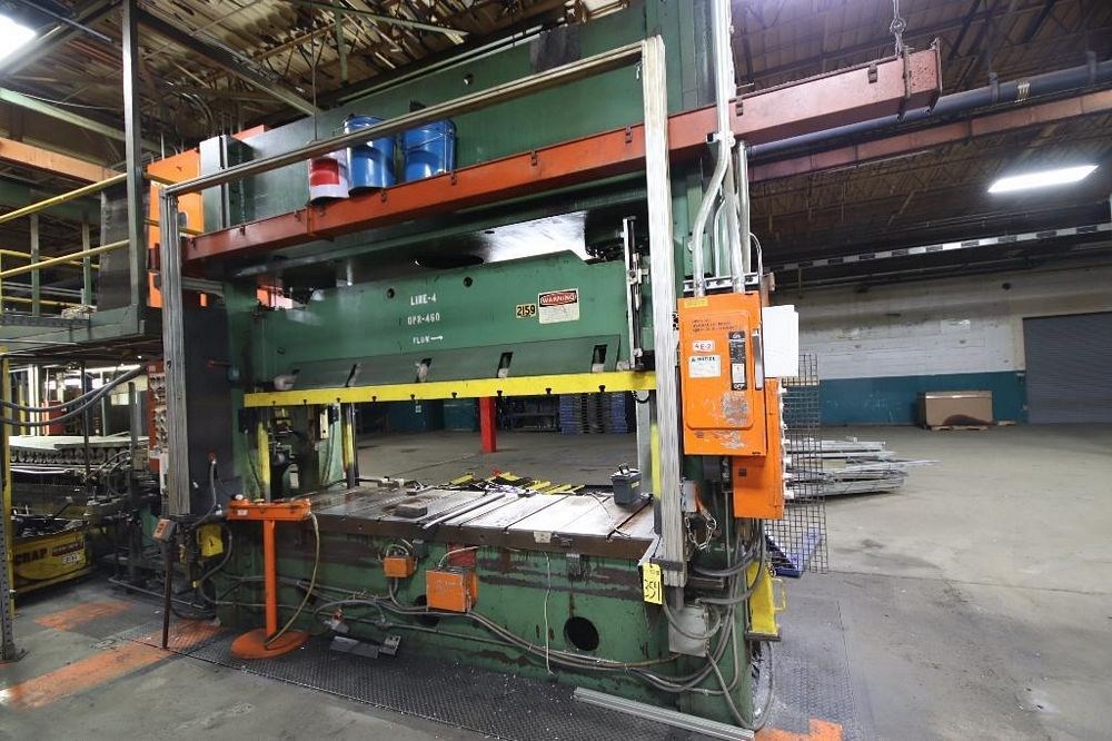 200 Ton, Pacific #200-D10-36, hydraulic, 18" stroke, 30" open, 12" closed, 123" x36" bed, AB controls, 1978 - Image 1