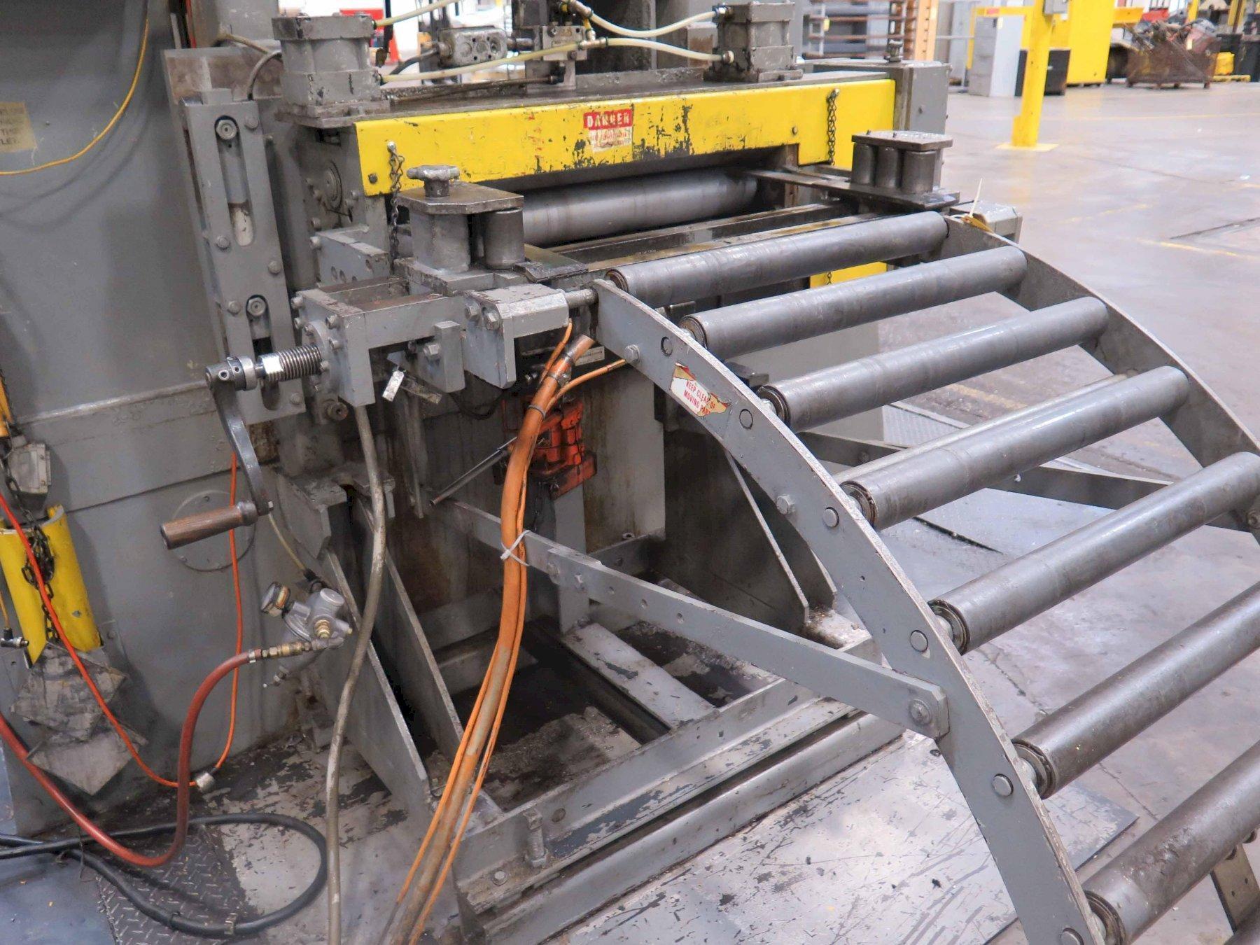10000 lb. Rowe #PM-FAC123-230, servo feed line, 30" W x .135", uncoiler, straightener, 1995, #14039J - Image 2