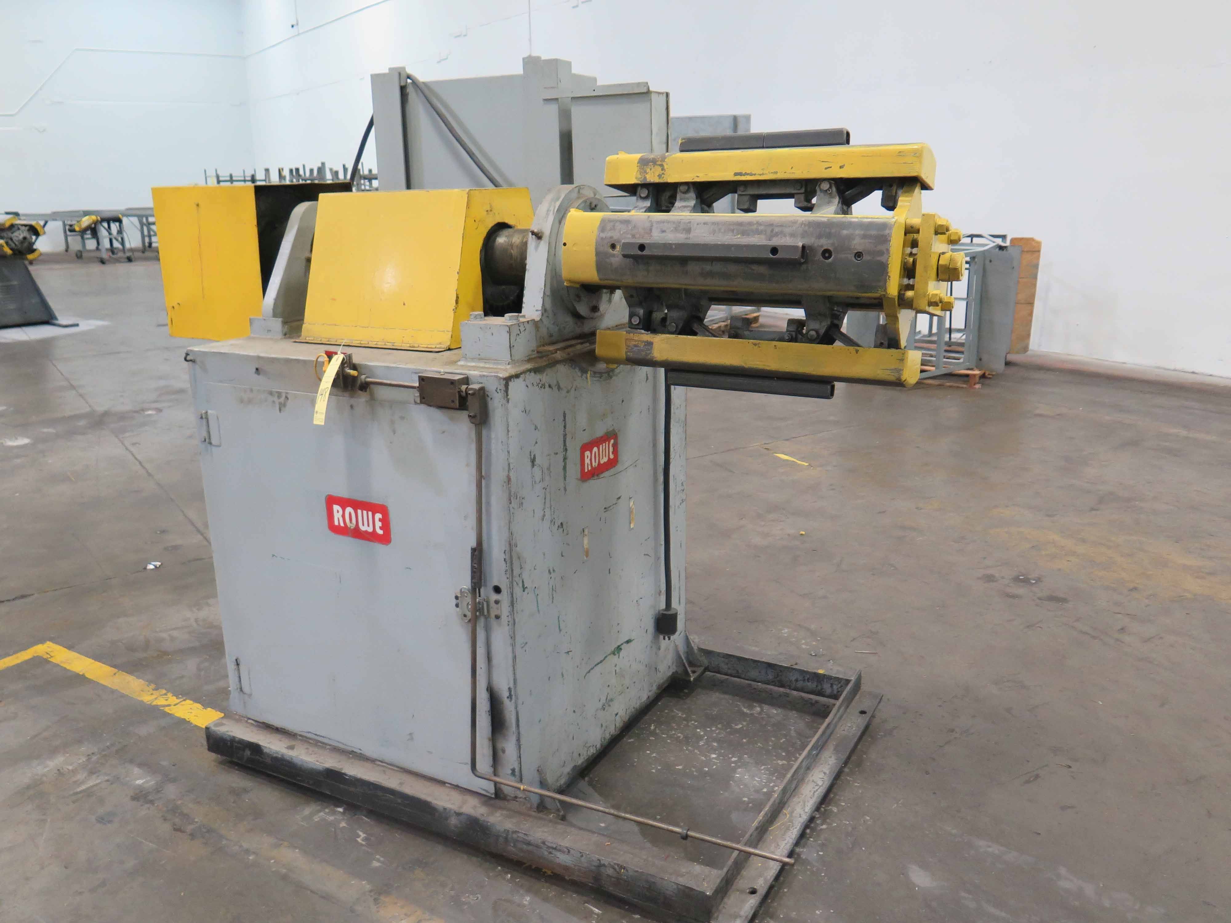 10000 lb. Rowe #PM-FAC123-230, servo feed line, 30" W x .135", uncoiler, straightener, 1995, #14039J - Image 4