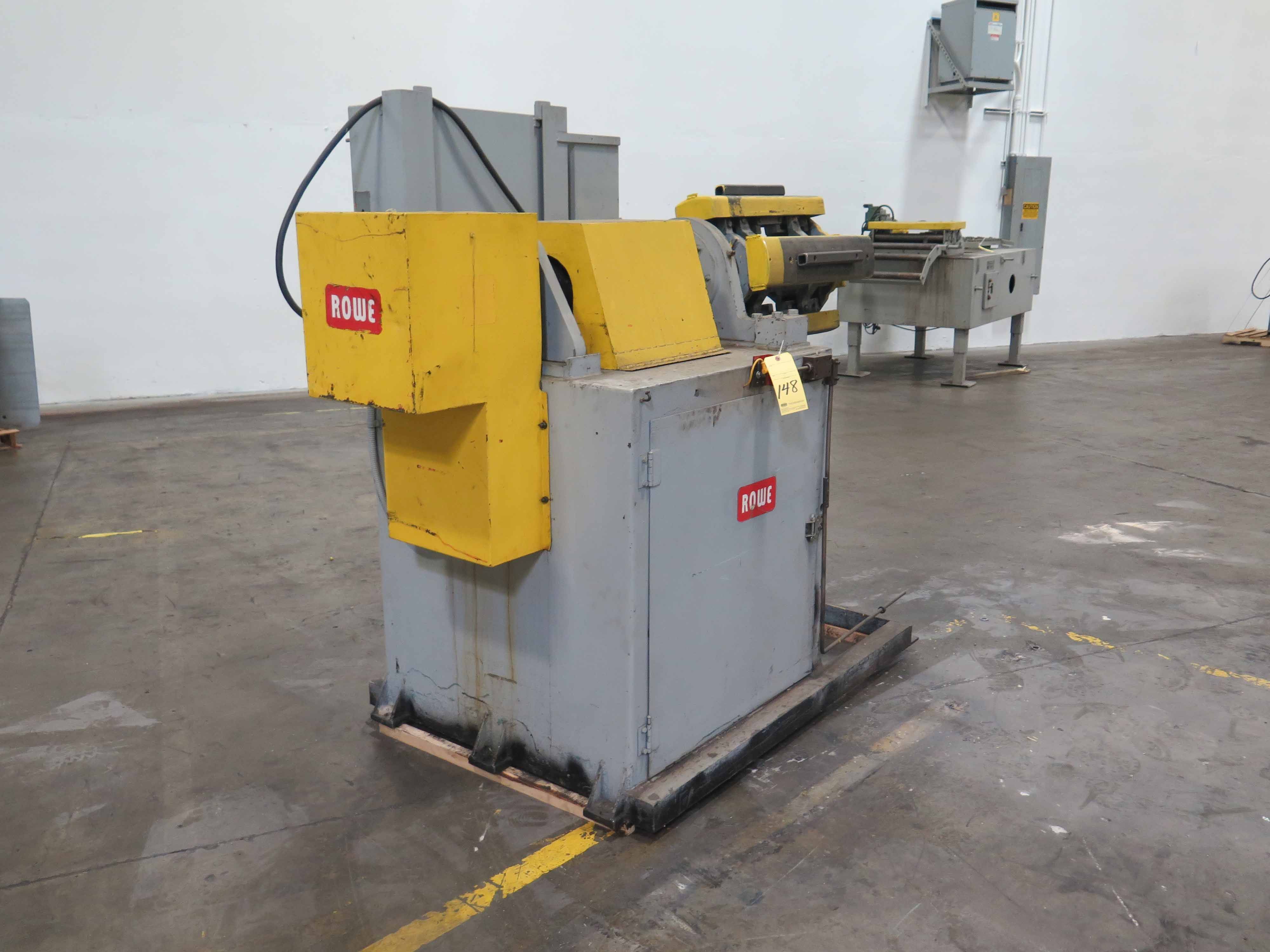 10000 lb. Rowe #PM-FAC123-230, servo feed line, 30" W x .135", uncoiler, straightener, 1995, #14039J - Image 5