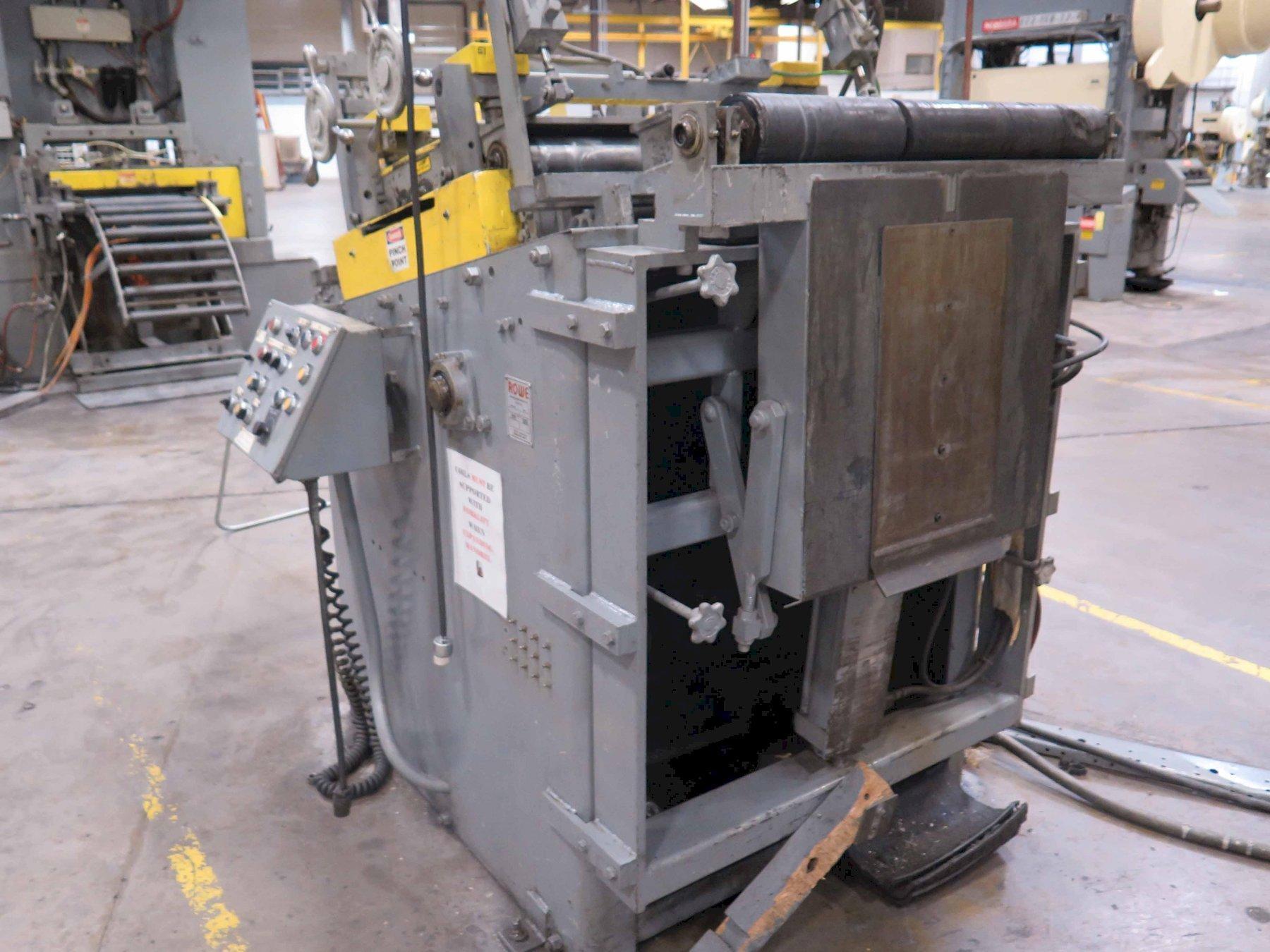 10000 lb. Rowe #PM-FAC123-230, servo feed line, 30" W x .135", uncoiler, straightener, 1995, #14039J - Image 9