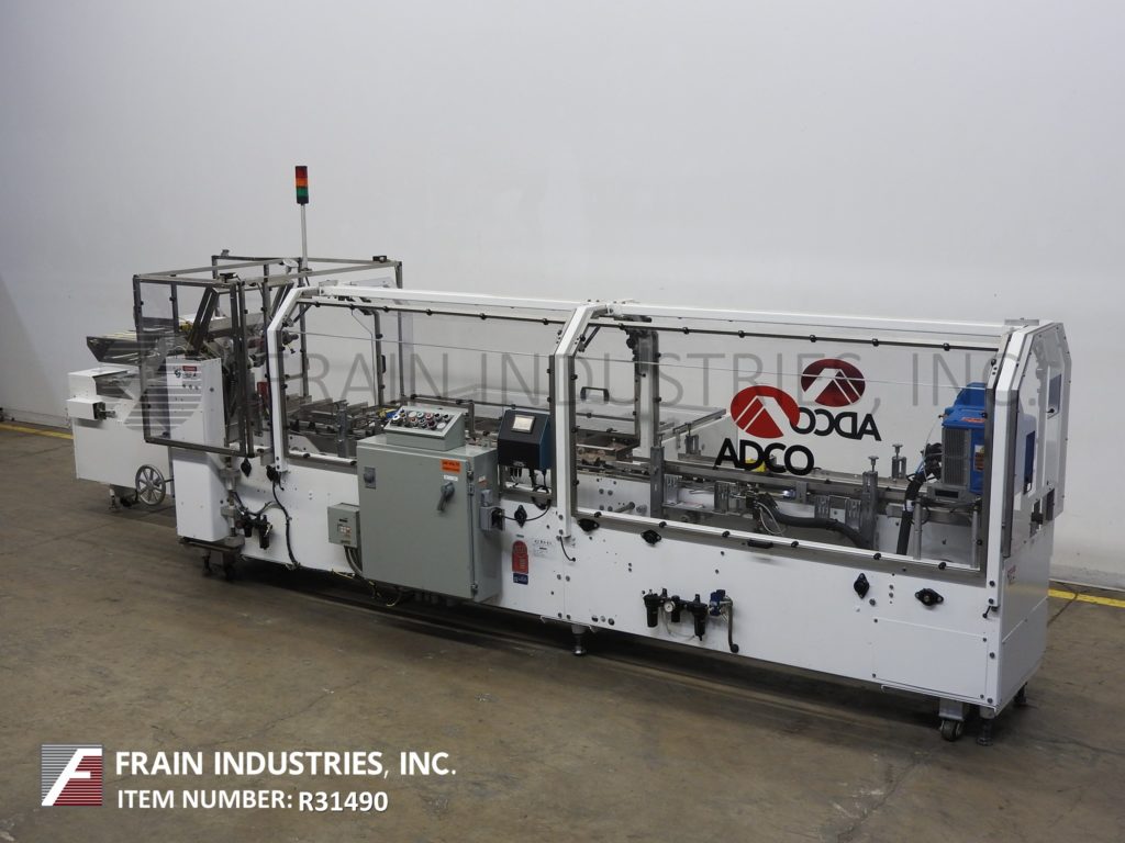 Adco #15DBC105EC, automatic, continuous motion, horizontal, hot melt glue cartoner rated from 25 to 125 - Image 1