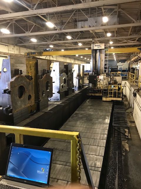 6" Wotan #Rapid-3, CNC horizontal boring mill, 2-1500 RPM, #50 Taper, Fanuc 15M, floor plates, hardened & - Image 1