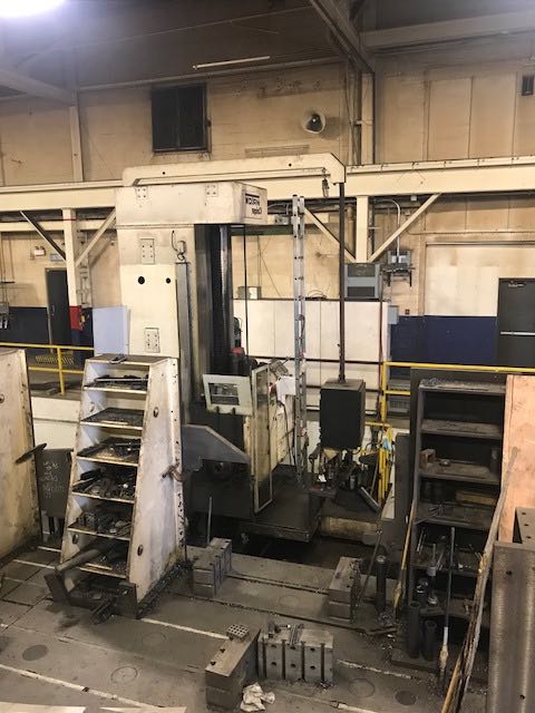 6" Wotan #Rapid-3, CNC horizontal boring mill, 2-1500 RPM, #50 Taper, Fanuc 15M, floor plates, hardened & - Image 2