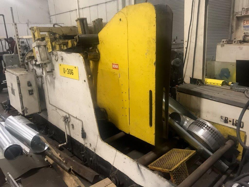 30000 lb. Rowe #04-30/8J, Coil Cradle Straightener, 30" width,.02"-.175" cap., 72" outside dimension - Image 1