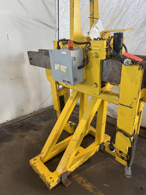 10000 lb. Adjustable Powered coil grabber, adjustable 26"-66" width, 37" max height, stand - Image 2