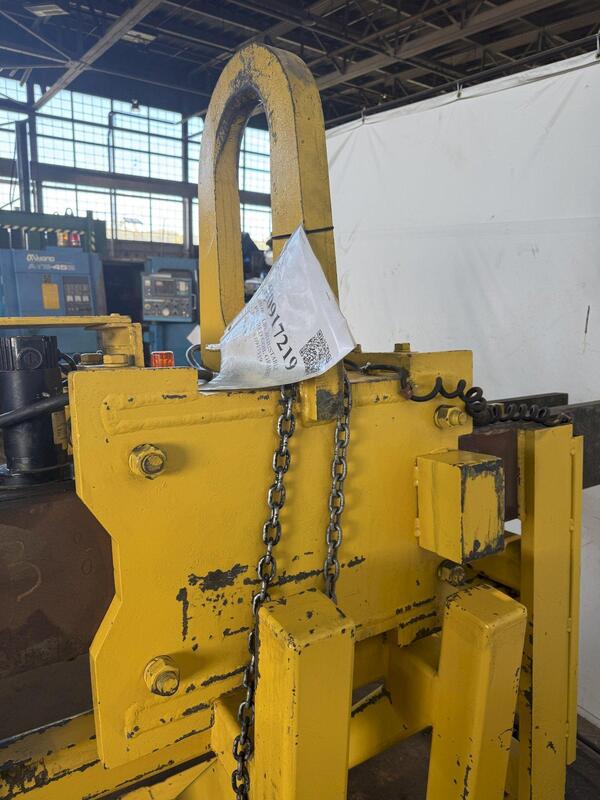 10000 lb. Adjustable Powered coil grabber, adjustable 26"-66" width, 37" max height, stand - Image 6