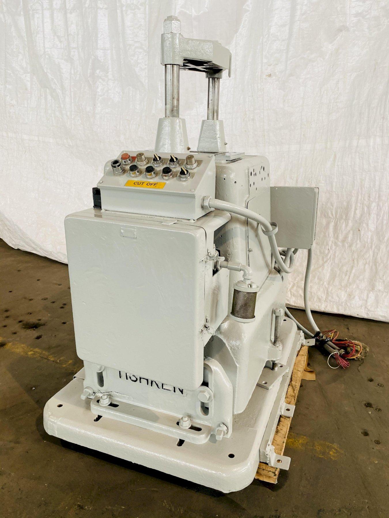 18 Ton, Tishken #CO-6-HWA, 2-post cut-off press, 2 stroke, 2" post diameter, 12" between posts, 5" cut width - Image 2