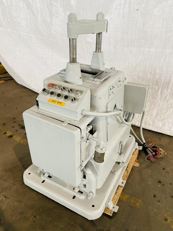 18 Ton, Tishken #CO-6-HWA, 2-post cut-off press, 2 stroke, 2" post diameter, 12" between posts, 5" cut width - Image 5