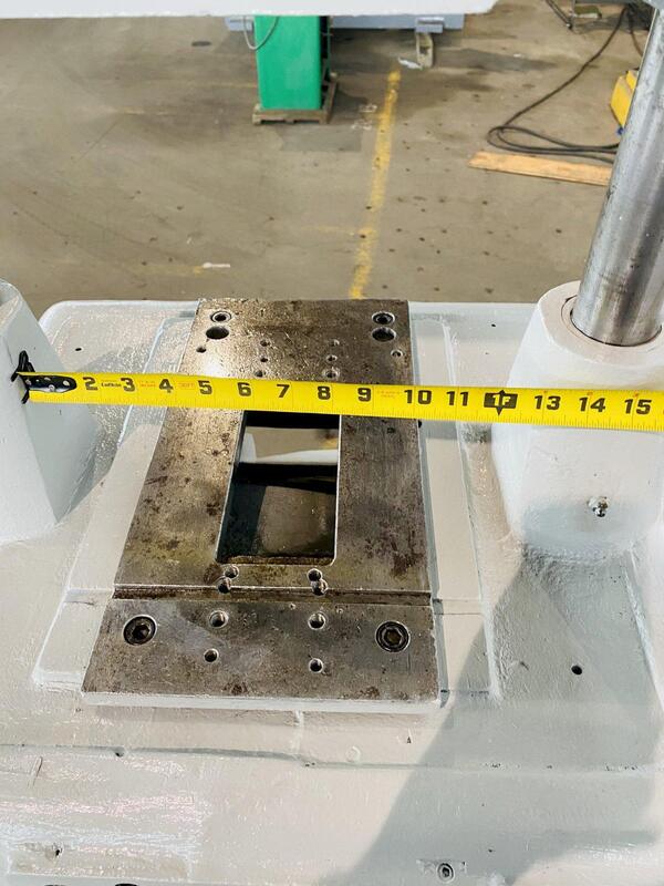 18 Ton, Tishken #CO-6-HWA, 2-post cut-off press, 2 stroke, 2" post diameter, 12" between posts, 5" cut width - Image 8