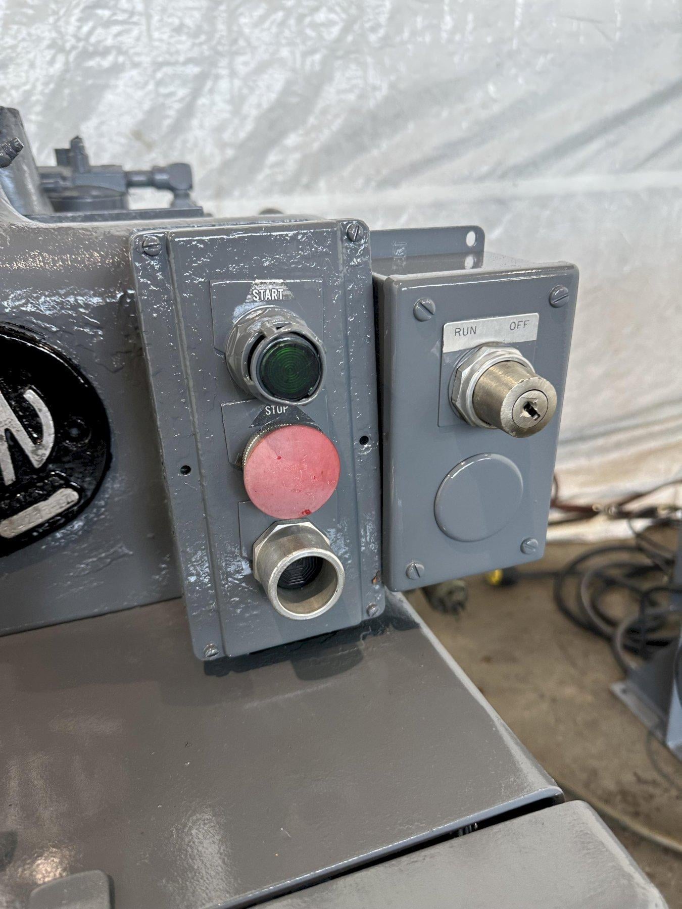 18 Ton, Tishken #CO-6H2, cut off press, 2 stroke, 4" cut width, 12" die rail length, 8 between posts, scrap - Image 4