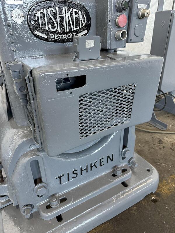 18 Ton, Tishken #CO-6H2, cut off press, 2 stroke, 4" cut width, 12" die rail length, 8 between posts, scrap - Image 5