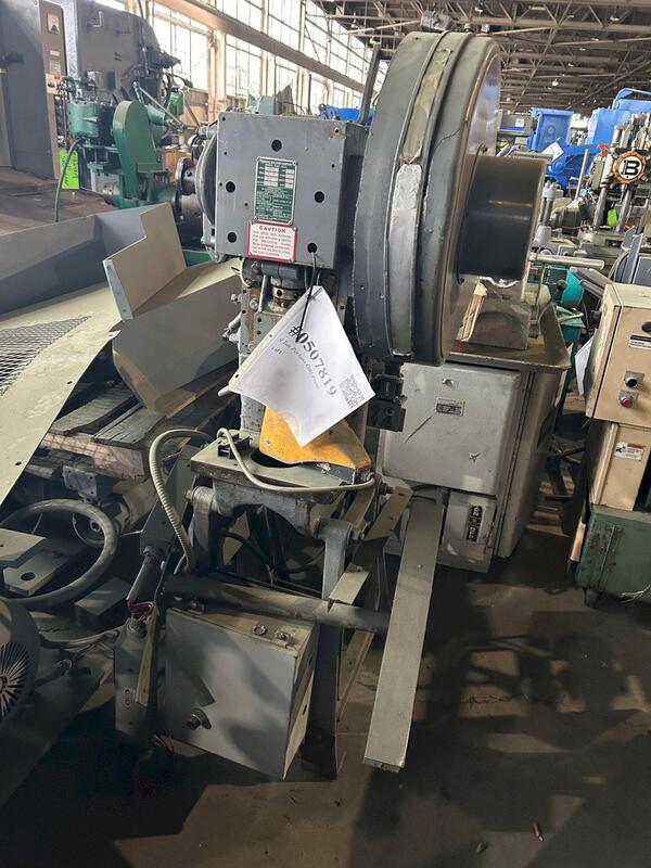 9 Ton, Perkins #200-B, OBI press, 1-1/4" stroke, 1-1/2" adjustment, 6" Shut Height, approx 200 SPM - Image 1