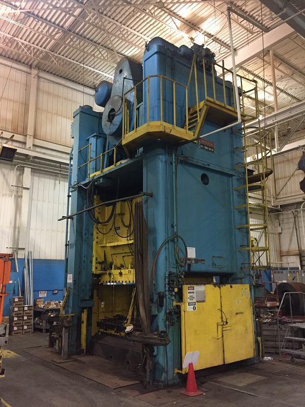 1000 Ton, Niagara #SE2-1000-108-60, straight side press, 20" stroke, 30"/42" Shut Height, 18 SPM, 76" x 74" - Image 1