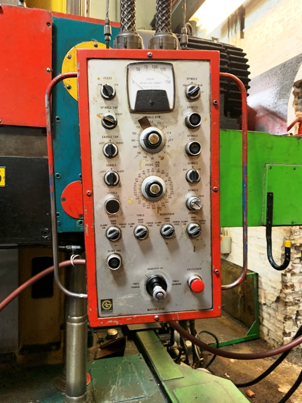 5" Giddings & Lewis #PMC-5, horizontal boring mill, 48" x96" table, Numeriread 3-Axis digital read out, 1970 - Image 7