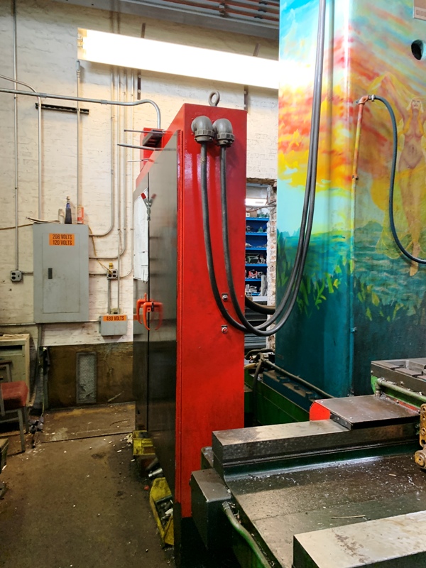 5" Giddings & Lewis #PMC-5, horizontal boring mill, 48" x96" table, Numeriread 3-Axis digital read out, 1970 - Image 9