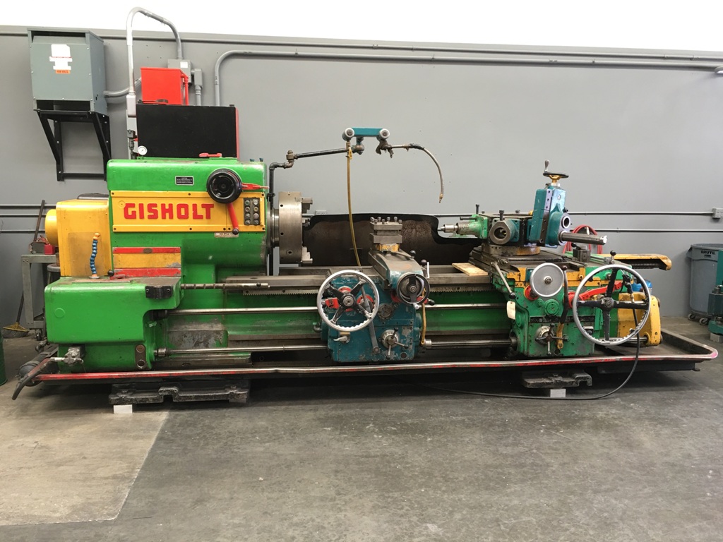 No. 3L Gisholt, turret lathe, 3-jaw 21" chuck, hexagon turret, 28.5" swing, 21.75" swing over cross slide, 50 - Image 2