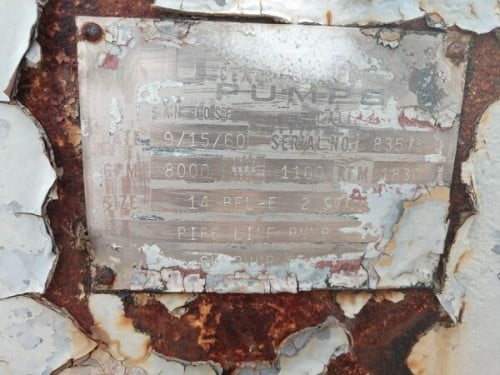 8000 GPM @ 1040' TDH, United, 14 BFL-E, 2 STG, 1780 RPM, #CUP-188 - Image 2