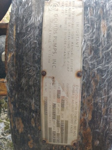 80 GPM @ 80' TDH, Goulds #4120, 1-1/2x3-9, 1800 RPM, #CUP-275 - Image 3