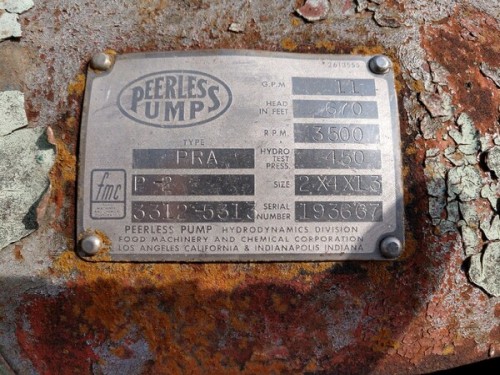 11 GPM @ 670' TDH, Peerless, 2x4x13 PRA, 3500 RPM, #CUP-484 - Image 1