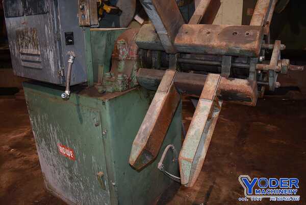 7500 lb. Rowe #7520-DSV, uncoiler, 20" mandrel, 15-3/4"- 20-1/4" ID, 60" outside dimensions, 5 HP, manual - Image 7