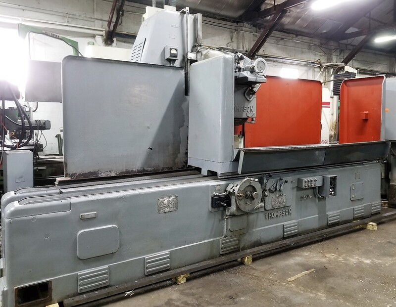 24" x 72" Thompson #C, horizontal surface grinder, 30" under wheel, 20" x4" wheel, electromagnetic chuck - Image 2